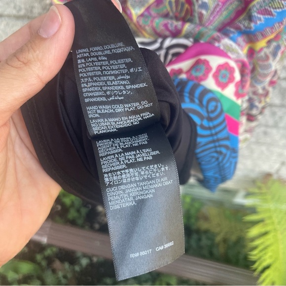 Bebe Deja Vu Paisley Boho Print Sheath Dress Women's Size Large - Picture 7 of 7